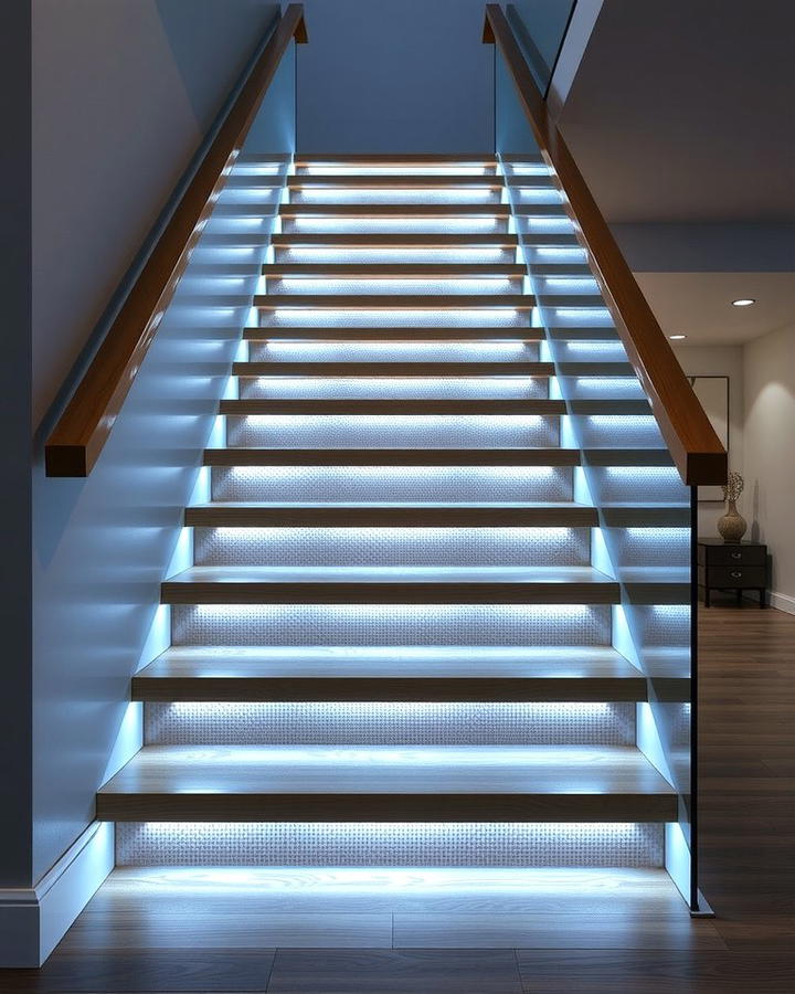 Open Tread Staircases with Lighting - 30 Open Staircase Ideas