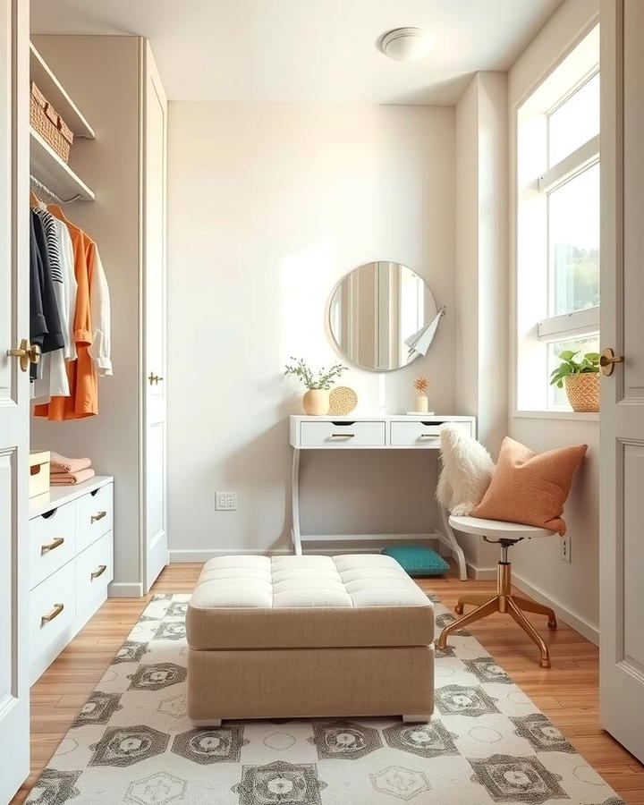 Opt for Multifunctional Furniture Pieces - 25 Small Dressing Room Ideas