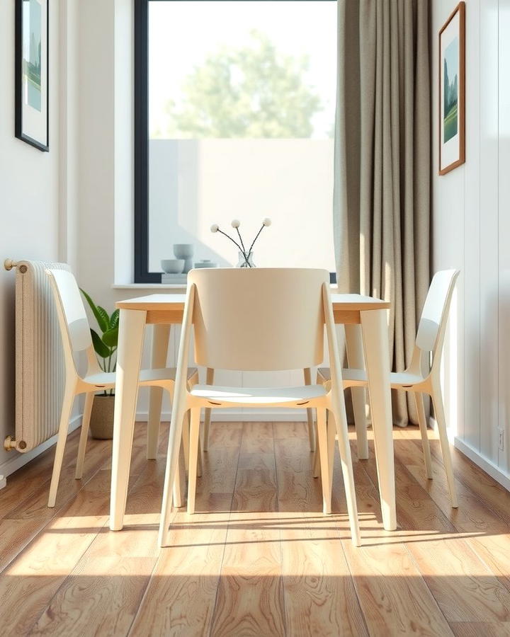 Opt for Slim Armless Chairs - 25 Small Dining Room Ideas