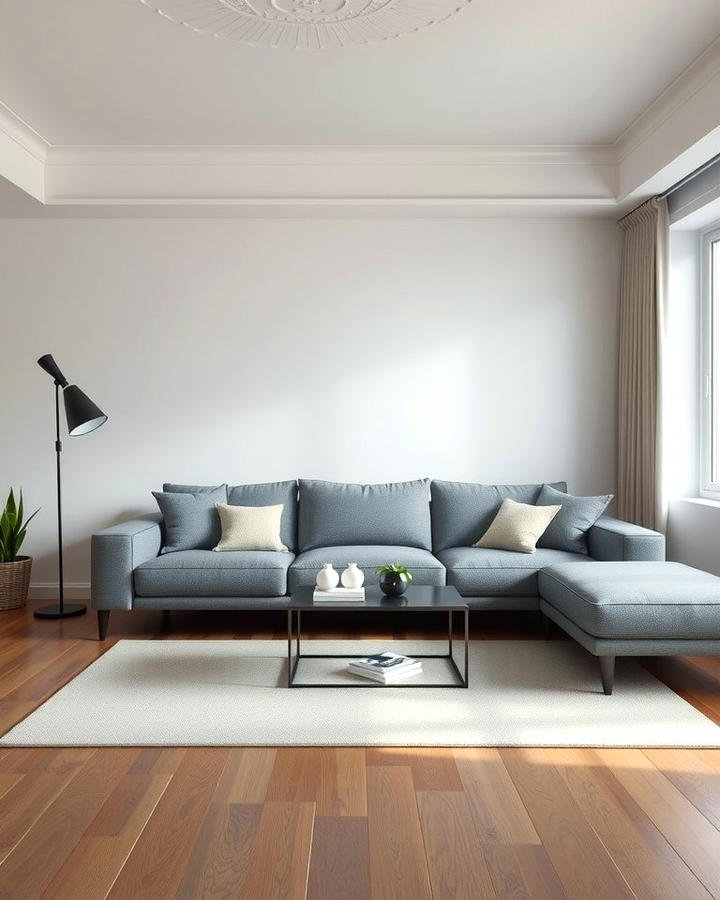 Opt for a Minimalist Approach - 30 Grey Couch Living Room Ideas