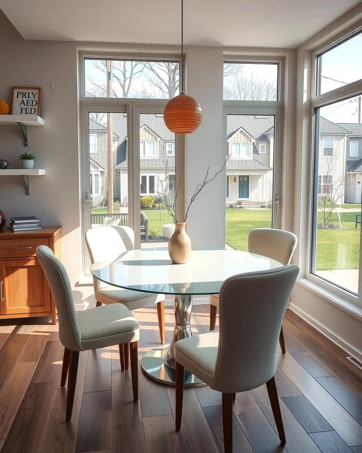 Opt for a Round Dining Table - 25 Small Dining Room Ideas