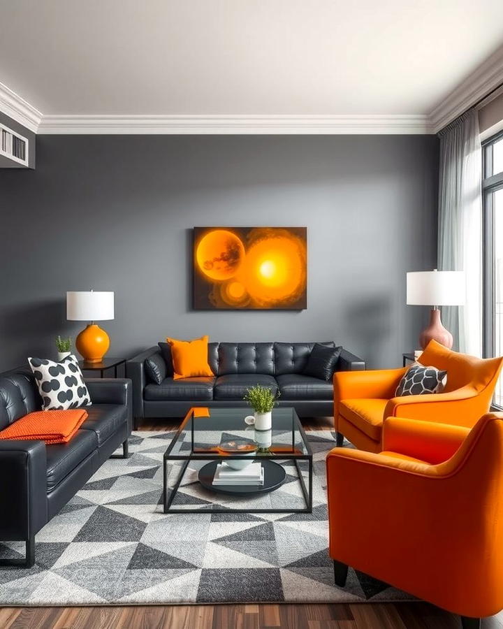 Orange Furniture for Bold Impact - 25 Orange Room Ideas