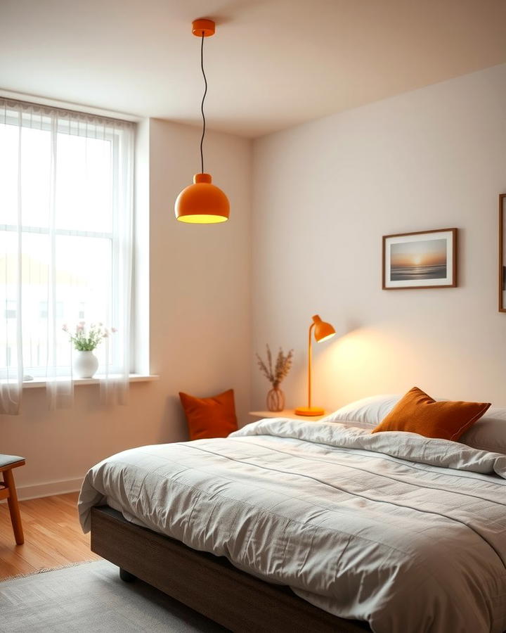 Orange Lighting Fixtures - 25 Orange Room Ideas