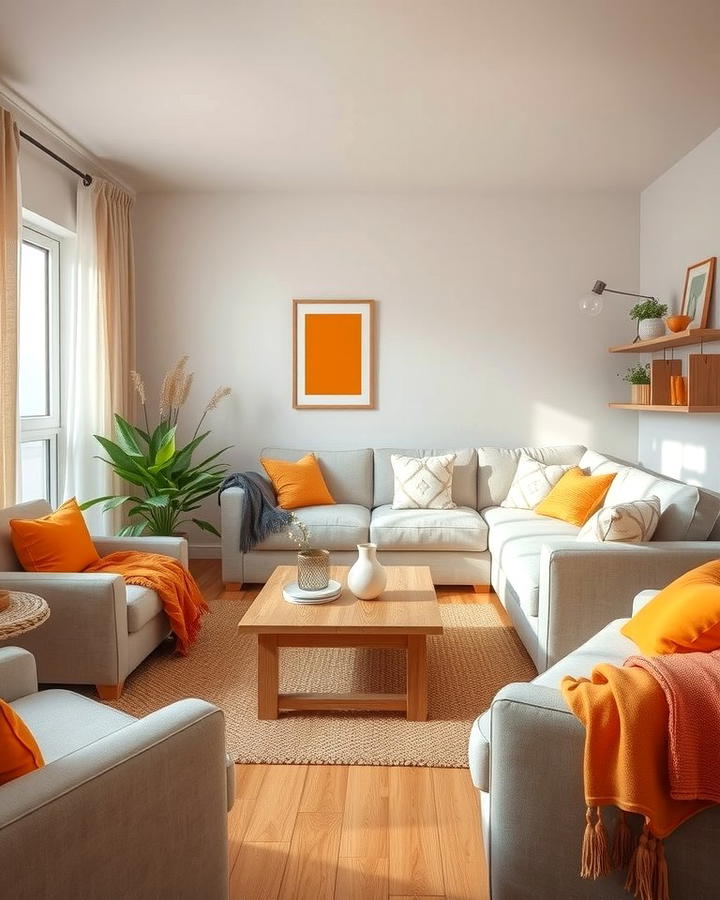 Orange Textiles for Subtle Hints - 25 Orange Room Ideas