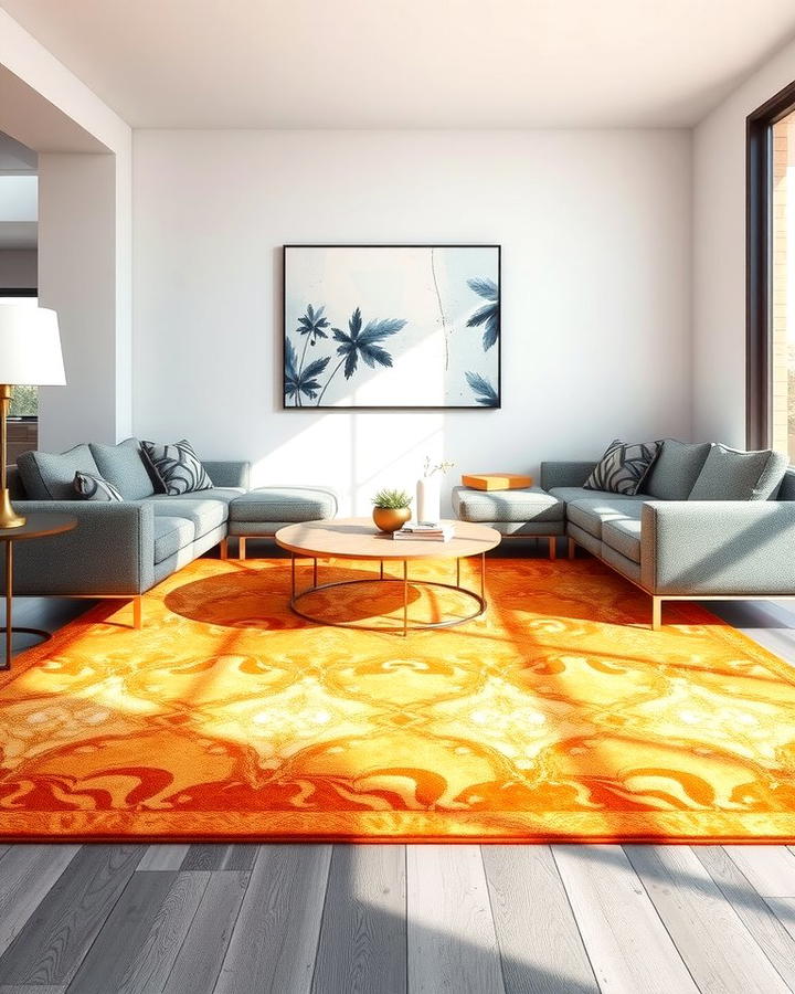 Orange and Gray Combination - 25 Orange Room Ideas
