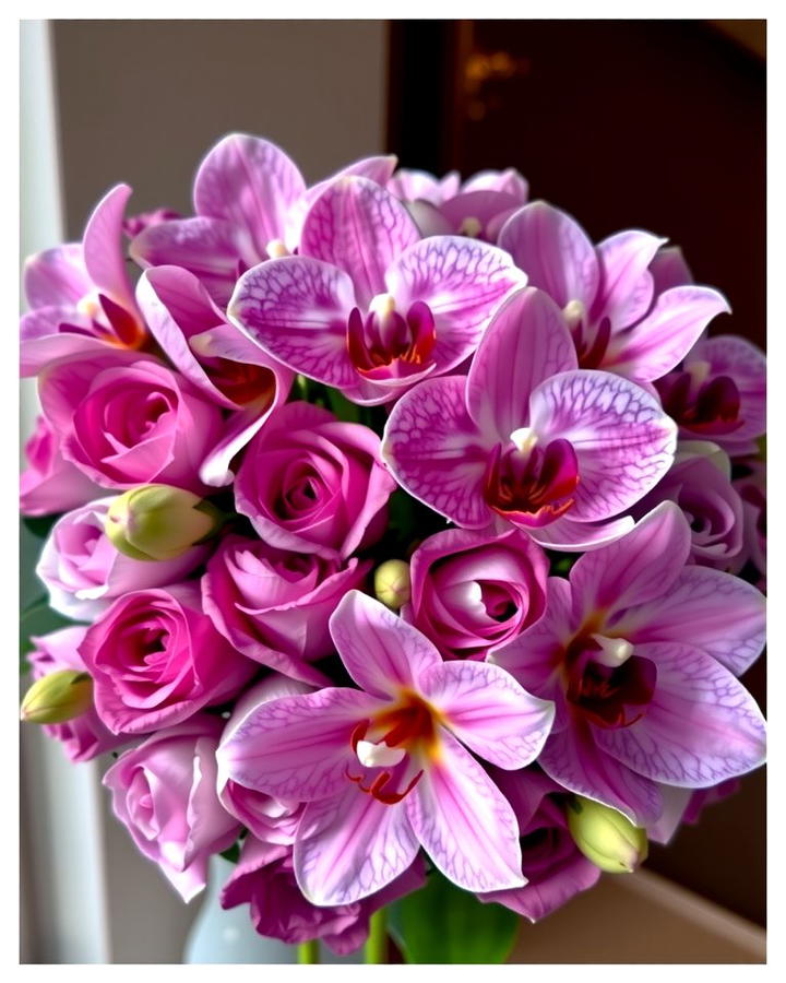 Orchid Bouquets - 30 Purple Wedding Theme Ideas