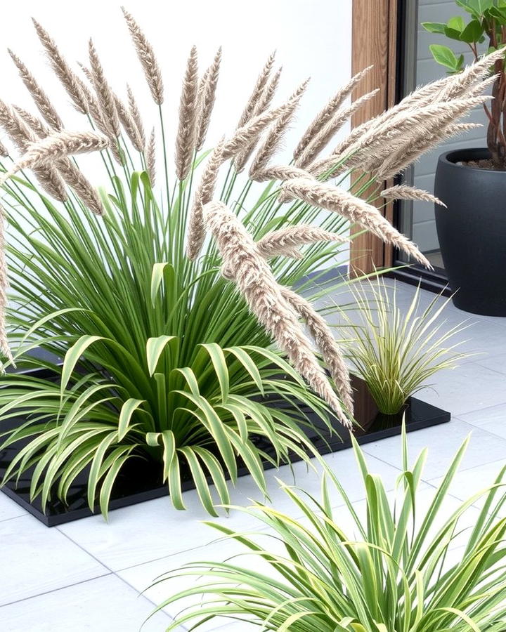 Ornamental Grasses Modern and Minimalist - 25 Outdoor Plants for Patio