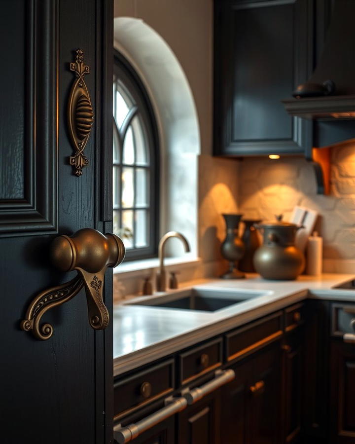 Ornate Cabinet Handles - 30 Gothic Kitchen Ideas