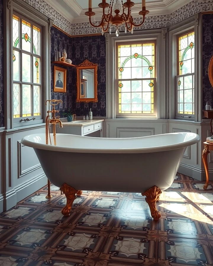 Ornate Clawfoot Bathtubs - 25 Victorian Bathroom Ideas