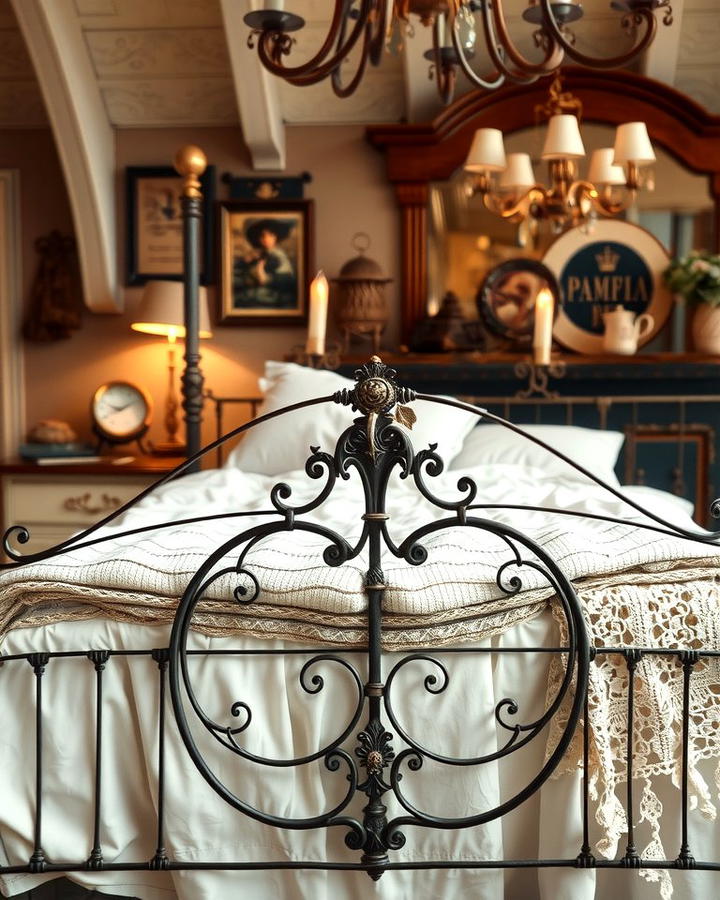 Ornate Iron Bed Frames - 25 Vintage Bedroom Ideas