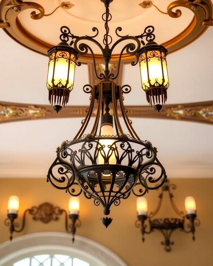 Ornate Lighting Fixtures - 30 Art Nouveau Interior Design Ideas