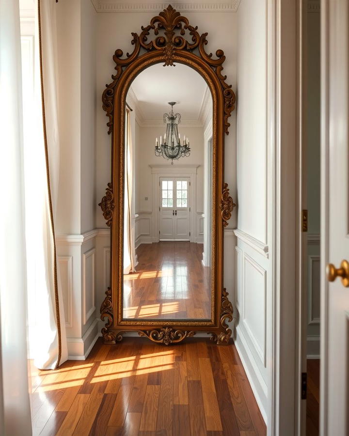Ornate Mirrors for Depth - 25 Victorian Hallway Ideas