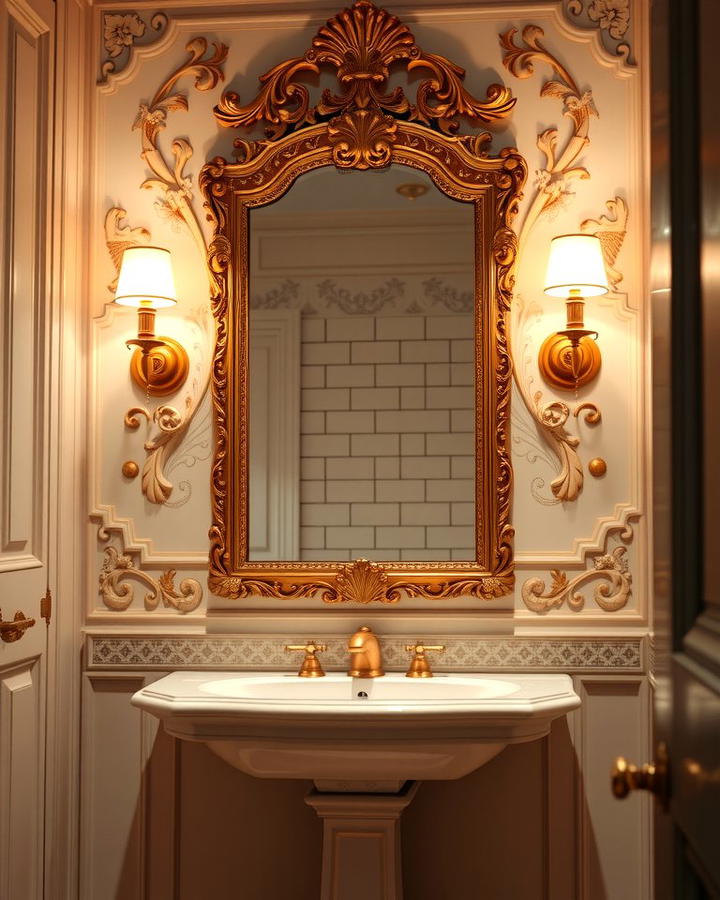 Ornate Mirrors for Refined Detailing - 25 Traditional Bathroom Ideas