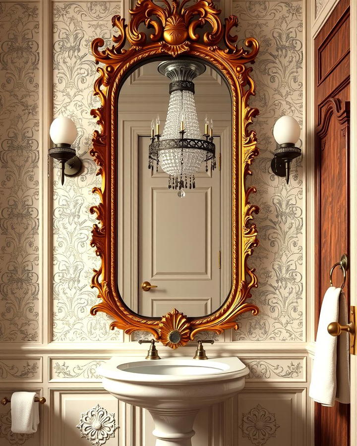 Ornate Mirrors for a Decorative Statement - 25 Traditional Bathroom Ideas