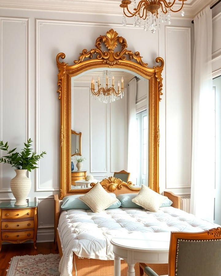 Ornate Wall Mirrors - 30 French Bedroom Decor Ideas