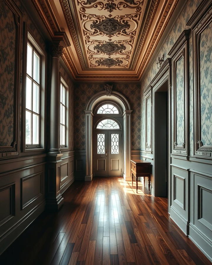 Ornate Wall Paneling - 25 Victorian Hallway Ideas