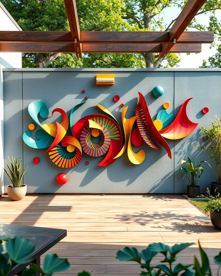 Outdoor Art Installations - 25 Patio Wall Ideas