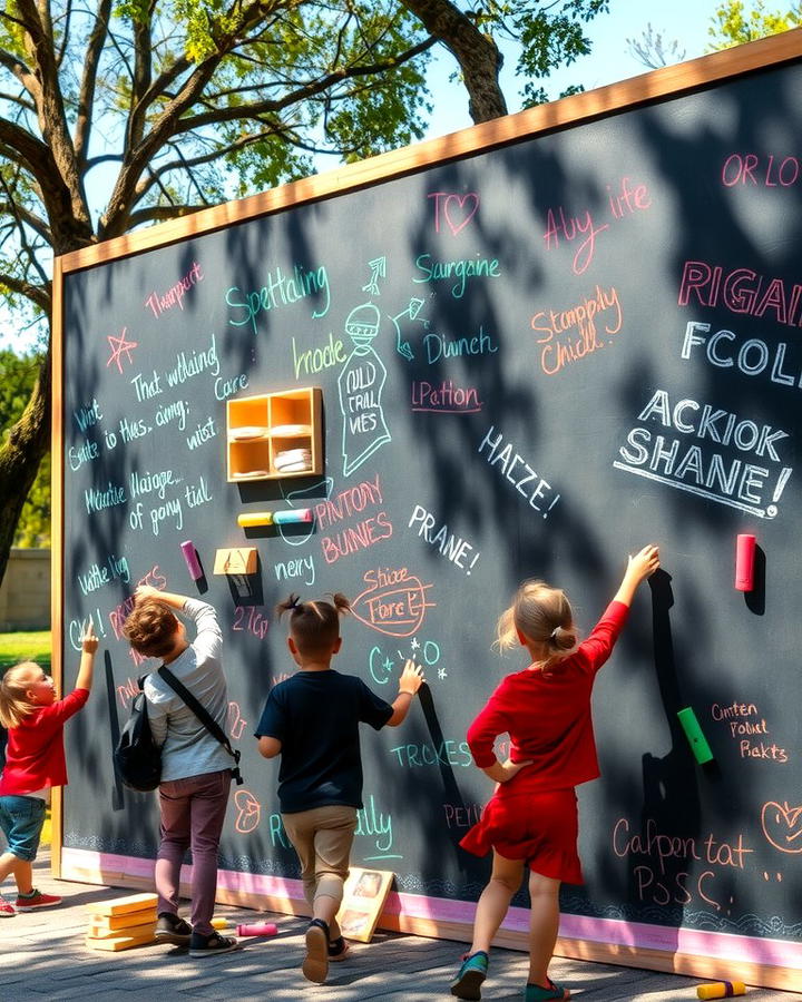 Outdoor Chalkboards - 30 Eyfs Outdoor Area Ideas