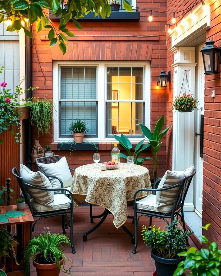 Outdoor Dining Nook - 25 townhouse patio ideas