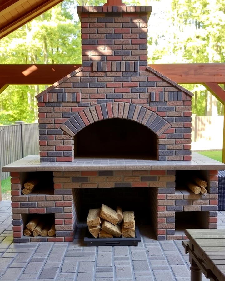 Outdoor Fireplace with Pizza Oven - 25 Outdoor Fireplace Ideas