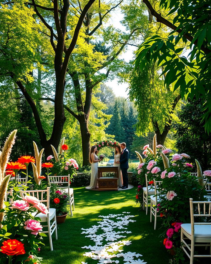 Outdoor Garden Ceremony - 30 Wedding Ceremony Ideas