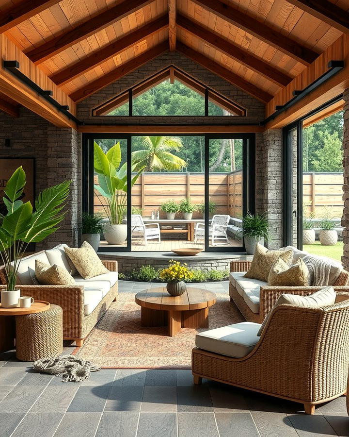 Outdoor Inspired Design - 25 Sunken Living Room Ideas