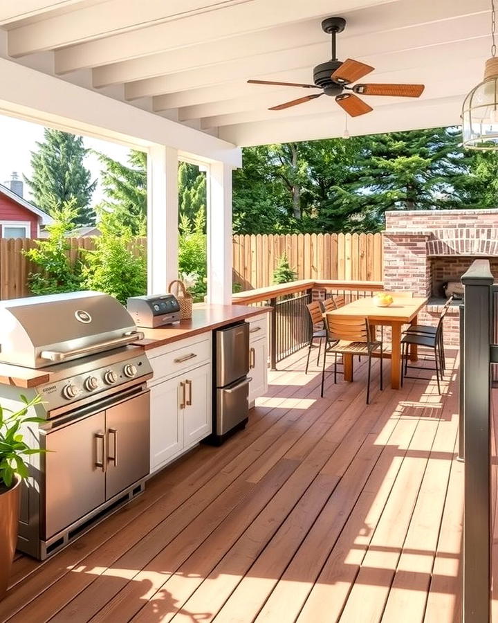 Outdoor Kitchen Decks for Entertaining - 30 Large Deck Ideas