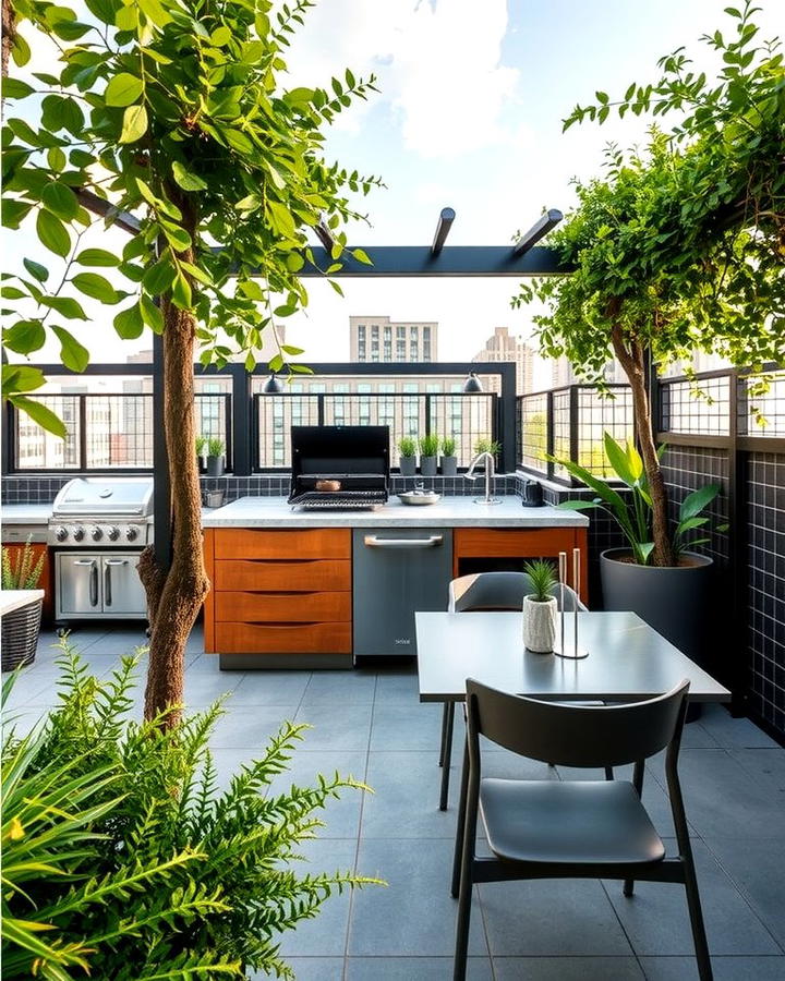 Outdoor Kitchen and Dining - 25 Rooftop Garden Ideas