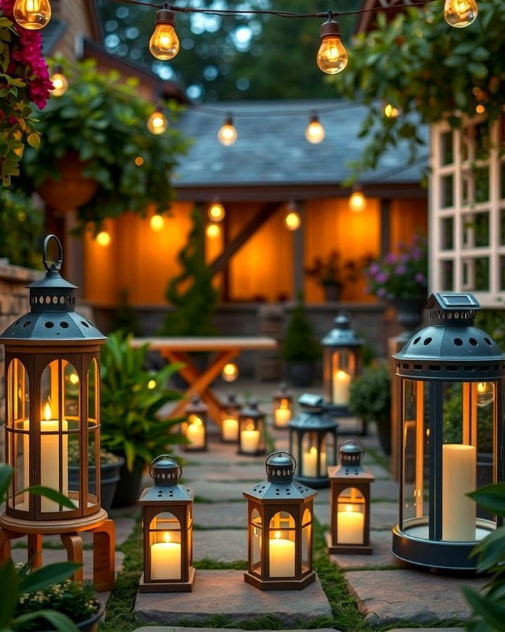 Outdoor Lanterns - 25 Small Backyard Patio Ideas