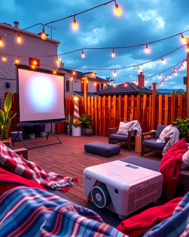 Outdoor Movie Theater - 25 Terrace Design Ideas