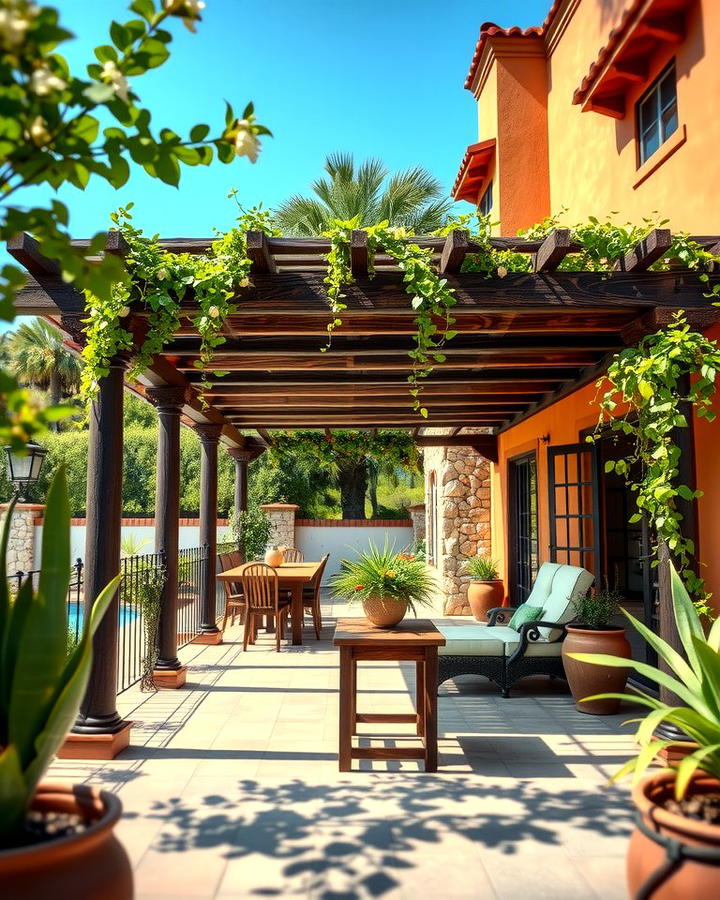 Outdoor Pergolas - 25 spanish style home exterior ideas