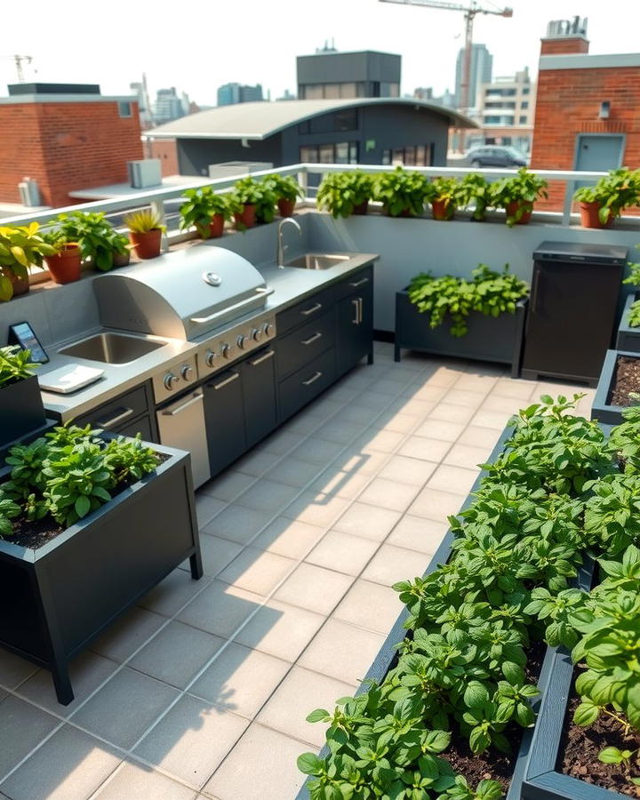 Outdoor Rooftop Kitchens - 25 Rooftop Garden Ideas