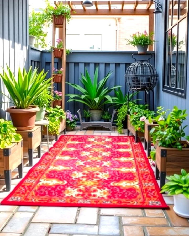 Outdoor Rug Gardens - 25 Patio Small Garden Ideas