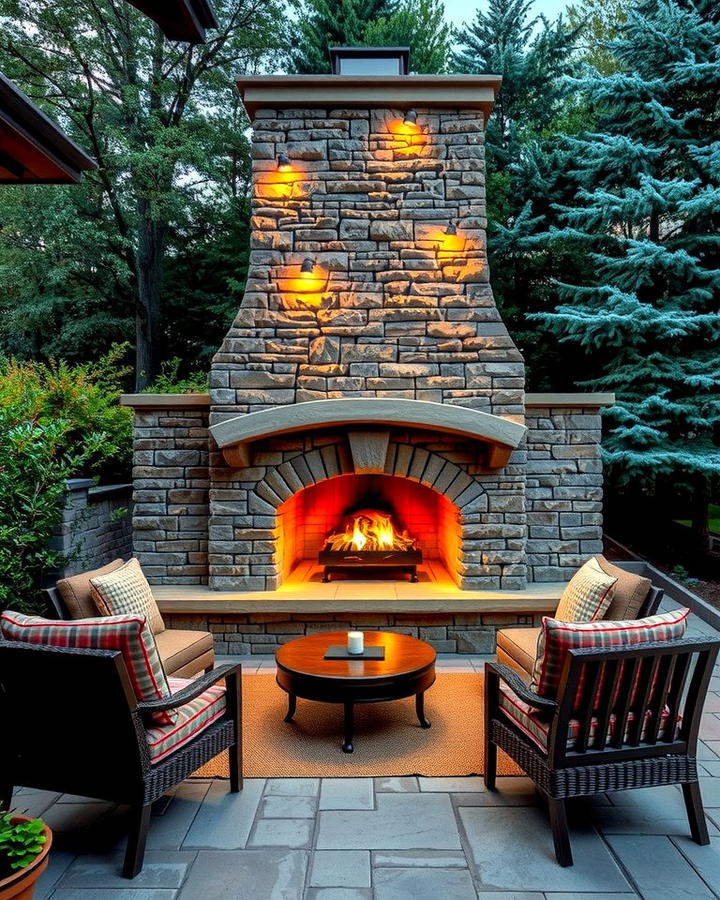 Outdoor Rustic Fireplace - 25 Rustic Fireplaces