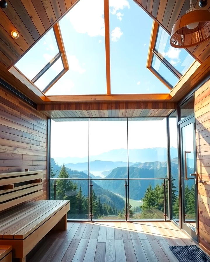 Outdoor Sauna with a Panoramic View - 25 Outdoor Sauna Ideas