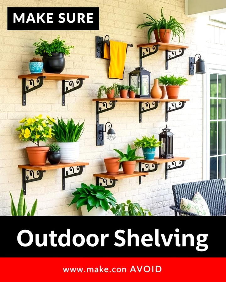 Outdoor Shelving Units - 25 Patio Wall Ideas