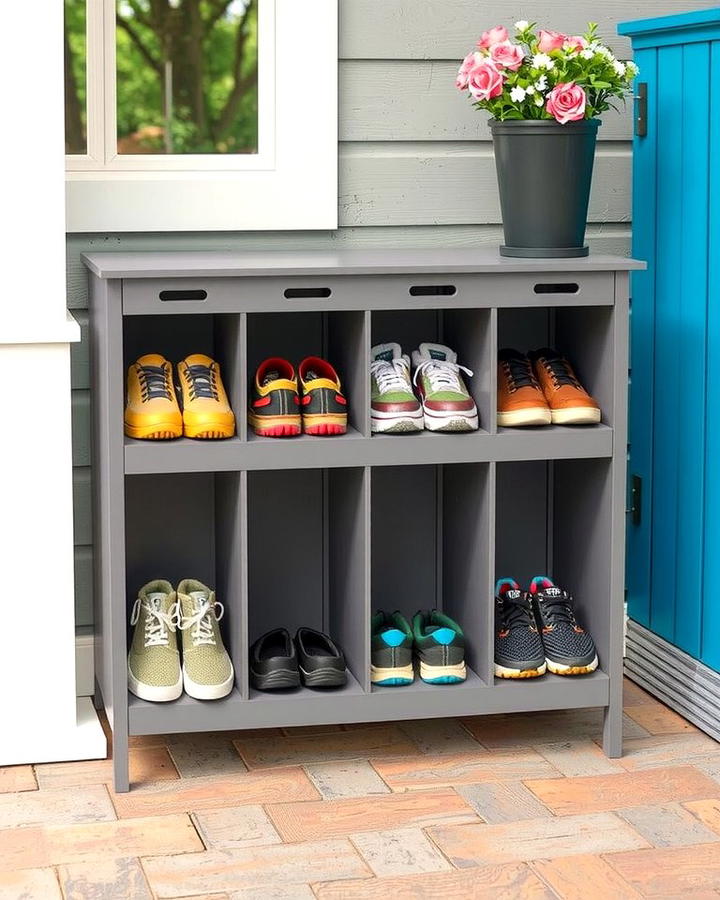 Outdoor Shoe Cubby - 25 Outdoor Shoe Storage Ideas