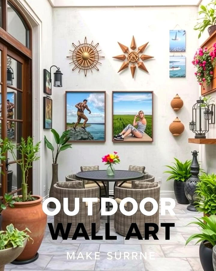 Outdoor Wall Art - 25 Small Backyard Patio Ideas