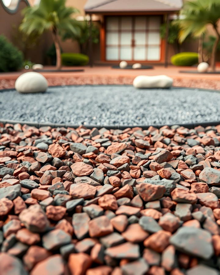 Outdoor Zen Garden Base - 25 Red Lava Rock Landscaping Ideas