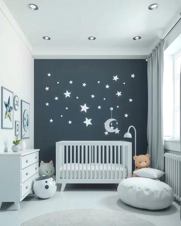 Outer Space Minimalist Nursery - 25 Whimsical Nursery Ideas