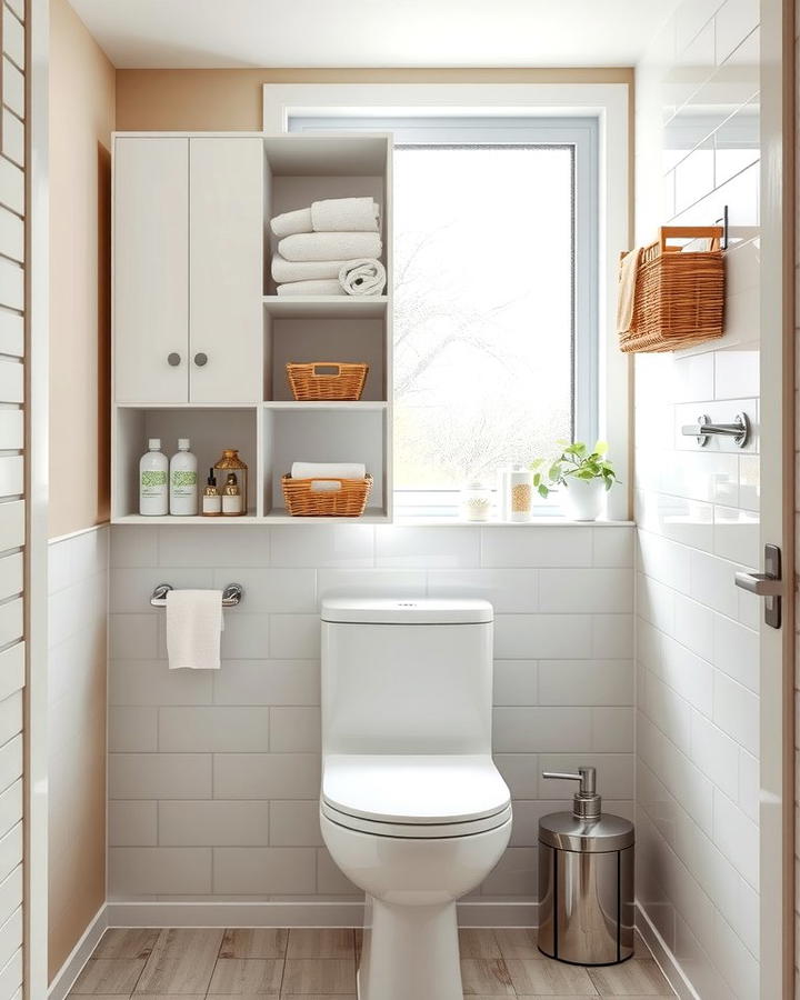 Over The Toilet Storage Solutions - 30 Bathroom Cabinet Organizing Ideas