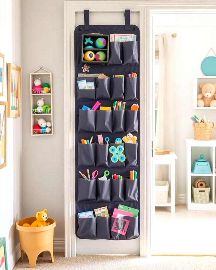 Over the Door Organizers - 25 Playroom Storage Ideas