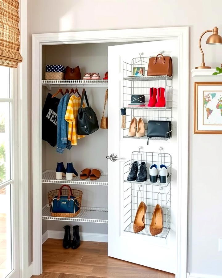 Over the Door Storage Solutions - 25 Small Closet Storage Ideas