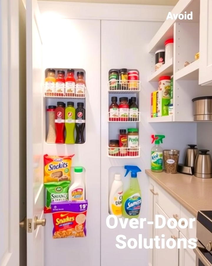 Over the Door Storage Solutions - 25 Small Pantry Ideas