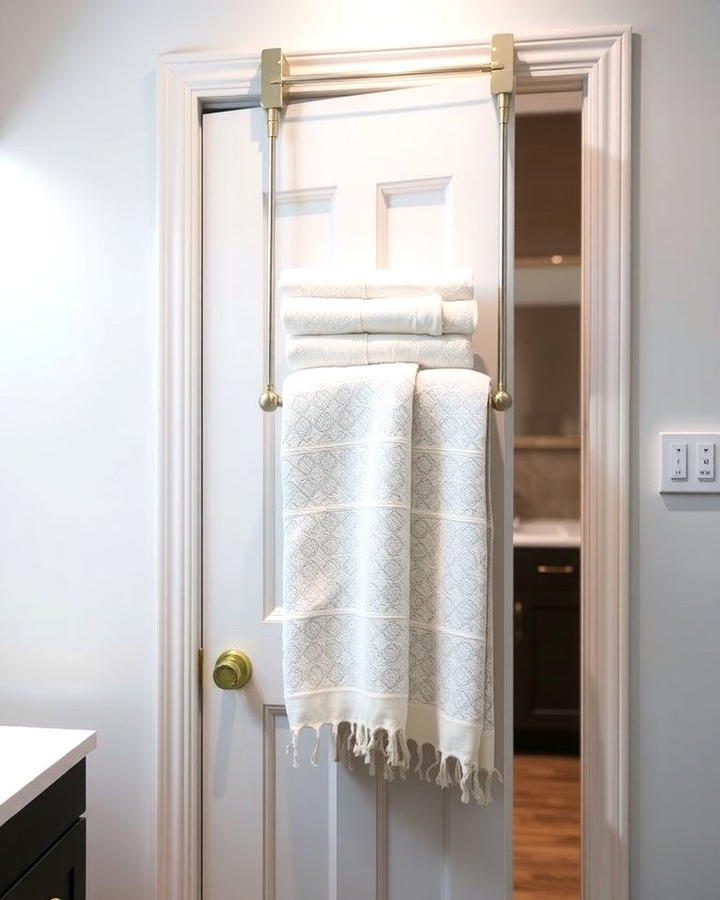 Over the Door Towel Rack 2 - 25 Towel Display Ideas