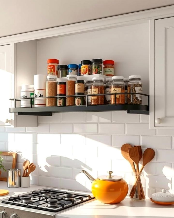 Over the Stove Spice Shelf - 25 Spice Rack Ideas