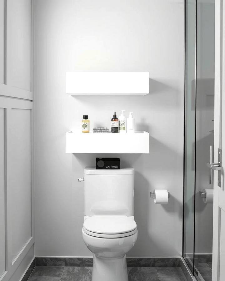 Over the Toilet Floating Drawers - 25 Over Toilet Storage Ideas