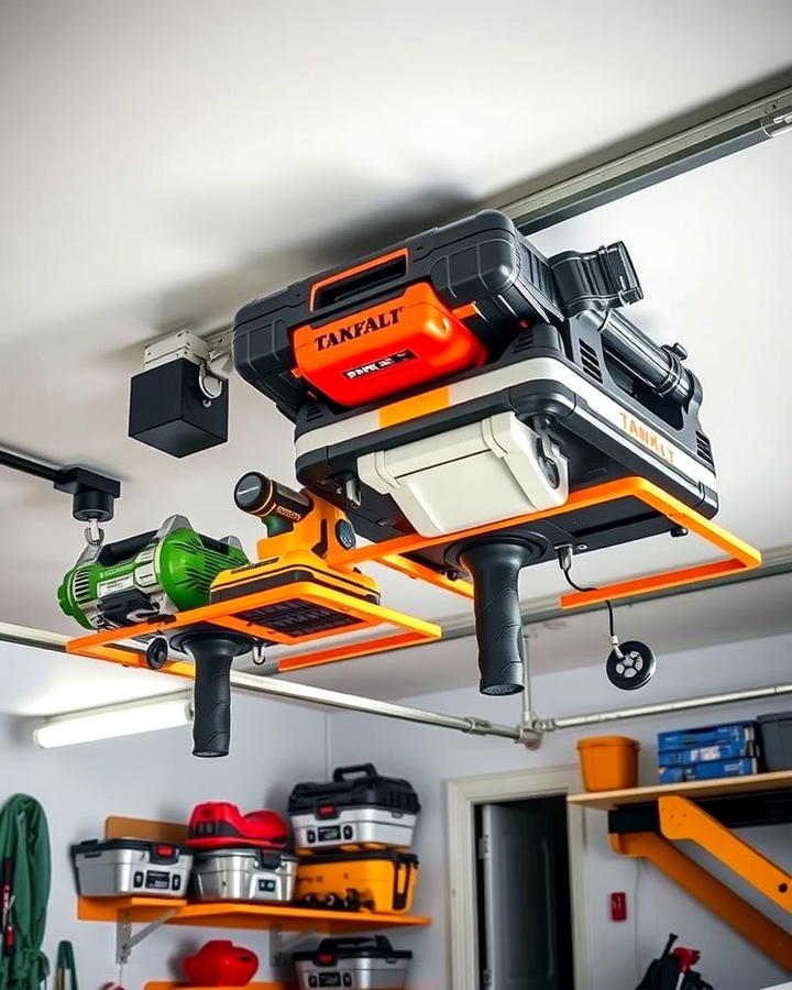 Overhead Storage Rack - 25 Power Tool Storage Ideas