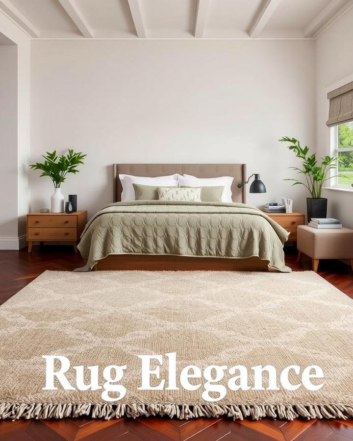 Oversized Area Rugs - 25 Pottery Barn Bedroom Ideas