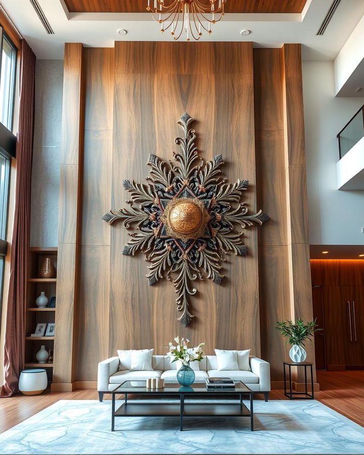 Oversized Sculptural Pieces - 30 High Ceiling Tall Wall Decor Ideas